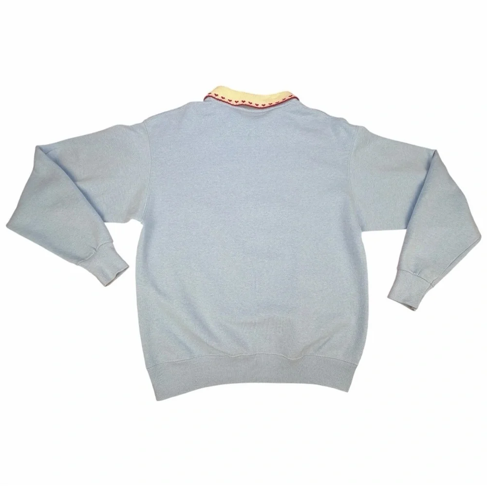 Vintage Folk Art Appliqué Granny Core Embroidered Women’s Sweater Size XL